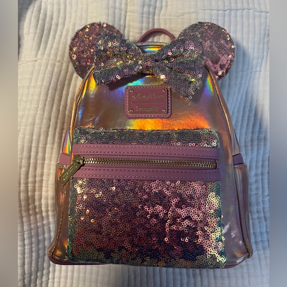 NWT Disney Pink 50th EARidecent Loungefly Backpack - Picture 2 of 5
